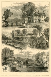 Vedute sul fiume Lea, c1876 da Unbekannt