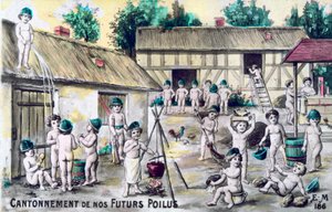 Cartolina francese vintage, c1900 da Unbekannt