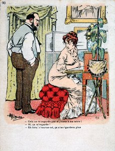 Cartolina francese vintage, c1900 da Unbekannt