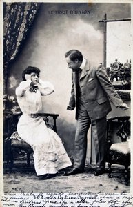 Cartolina francese vintage, c1900