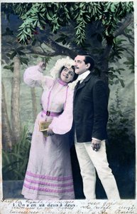 Cartolina francese vintage, c1900