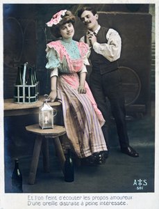 Cartolina francese vintage, c1900 da Unbekannt