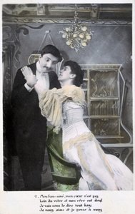 Cartolina Francese Vintage, c1900 da Unbekannt