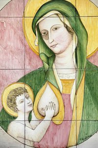Mosaico della Vergine e del Bambino, Galatone, Italia da Unbekannt