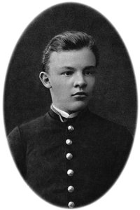 Vladimir Ulyanov Lenin come studente di scuola, Simbirsk, Russia, 1879 da Unbekannt