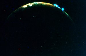 Eruzione vulcanica sulla luna di Giove, Io, 1979 da Unbekannt