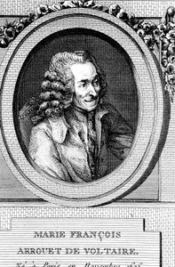 Voltaire, autore francese del XVIII secolo, drammaturgo, satirico e uomo di lettere da Unbekannt