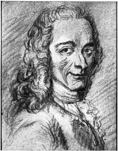Voltaire, scrittore illuminista francese, saggista, deista e filosofo, XVIII secolo da Unbekannt