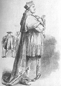 W. Macready come Cardinale Wolsey, metà XIX secolo, 1901 da Unbekannt