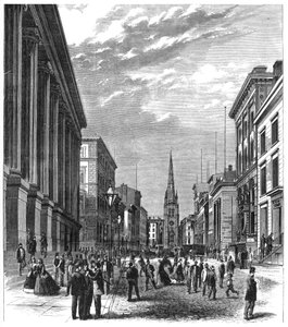 Wall Street, New York, 1869 da Unbekannt