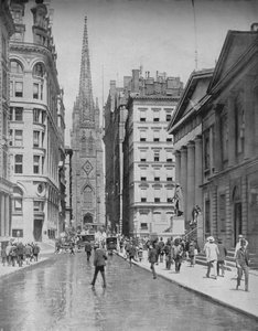 Wall Street, New York, c1897 da Unbekannt