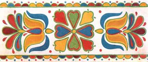 Decorazione murale, Moravia, Cecoslovacchia, 1928 da Unbekannt