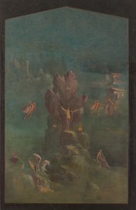 Affresco: Perseo e Andromeda nel paesaggio, dalla villa imperiale da Unbekannt