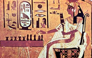 Affresco dalla tomba di Nefertari, Tebe, Antico Egitto, XIX dinastia, XIII secolo a.C. da Unbekannt