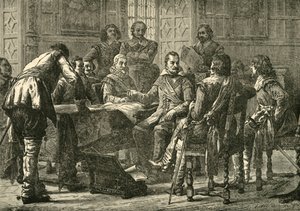 Wallenstein e Tilly tengono un consiglio di guerra, 1626, 1890