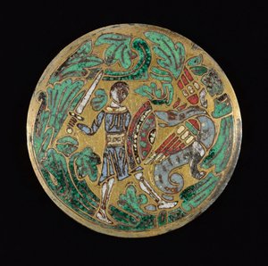 Guerriero che combatte un drago, c. 1170-1180