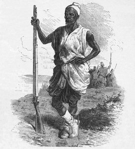 Guerriero di Elmina, c1880 da Unbekannt