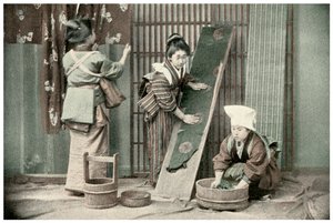 Lavaggio dei kimono, Giappone