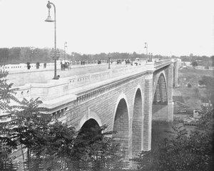 Washington Bridge, Harlem River, New York, USA, c1900 da Unbekannt