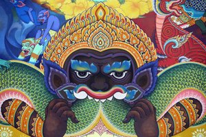 Tempio buddista tailandese Wat Ananda Metyarama, 20160818, Singapore, Singapore da Unbekannt