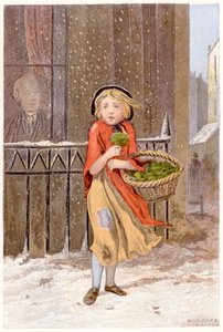 Venditrice di crescione, c. 1880 da Unbekannt