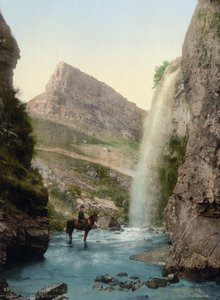 Cascata vicino a Kislovodsk, Russia, c1895 da Unbekannt