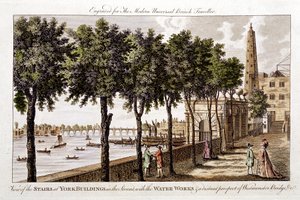 Acquedotto agli edifici di York, Strand, che fornisce acqua a Londra dal Tamigi, 1790 da Unbekannt