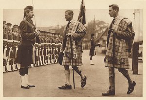 Indossando il Tartan di Balmoral, Balmoral, 1936 1937 da Unbekannt