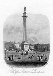 Colonna di Wellington, Liverpool, 1864 da Unbekannt