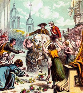 Wellington a Madrid, 1812 c1850s da Unbekannt