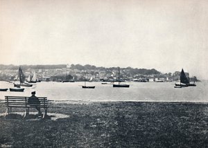 West Cowes - Vista da East Cowes, 1895
