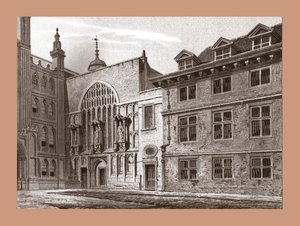 Facciata ovest della Cappella Guildhall, 1886 da Unbekannt