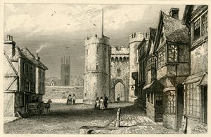 Porta Ovest, Canterbury, Kent, c1845