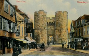 Porta Ovest, Canterbury, fine XIX-inizio XX secolo da Unbekannt