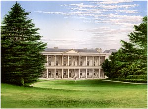 West Wycombe House, Buckinghamshire, casa del baronetto Dashwood, c1880 da Unbekannt