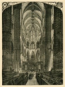 Abbazia di Westminster: Interno del Coro, 1881