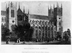 Abbazia di Westminster, Londra, XIX secolo da Unbekannt