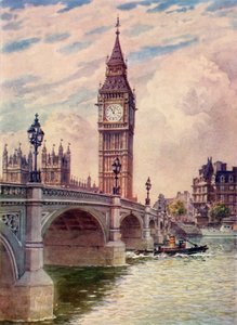 Ponte di Westminster e Big Ben, c1948