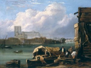 Westminster da Lambeth, dopo il 1827 da Unbekannt