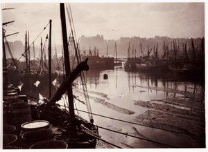 Porto di Whitby a bassa marea, circa 1905 da Unbekannt