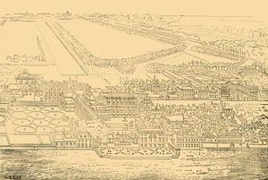 Whitehall dal fiume, 1881 da Unbekannt