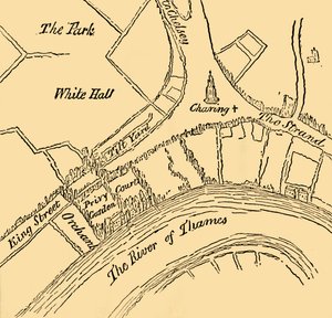 Whitehall durante il Regno di Enrico VIII, 1881 da Unbekannt