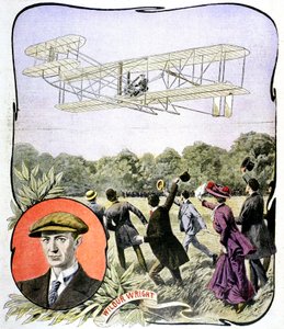 Il primo volo di Wilbur Wright in Europa all