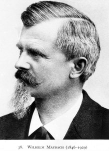 Wilhelm Maybach, inventore e progettista di automobili tedesco, c 1900
