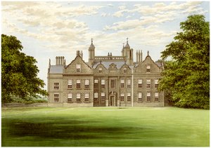 Willesley Hall, Derbyshire, casa del Conte di Loudoun, c1880