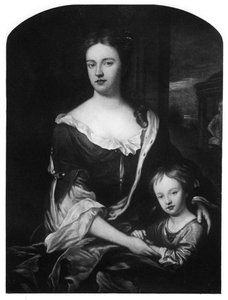 William, Duca di Gloucester, con sua madre, la Regina Anna da Unbekannt