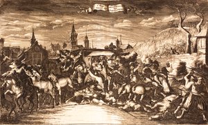 William Egon di Fürstenberg attaccato nella sua carrozza a Colonia nel 1674, 1675 da Unbekannt