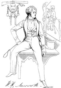 William Harrison Ainsworth 1805-1882, romanziere storico inglese, c1835 da Unbekannt