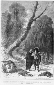 William Harvey, medico inglese, nel Windsor Park, 17° secolo 1870