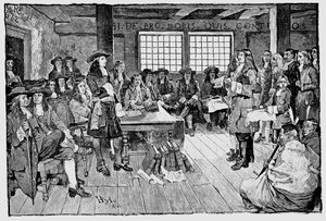 William Penn 1644-1718 quacchero inglese e colonialista, fondatore della Pennsylvania da Unbekannt